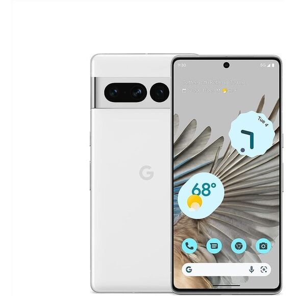 Google Pixel 7 Pro 5G 128GB/12GB 6.7 Inches Unlocked Android Smartphone - Snow